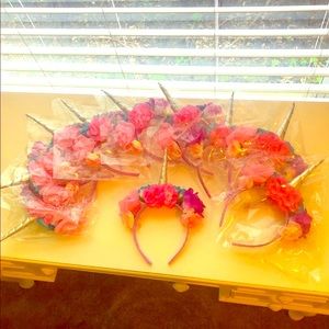 Box of Unicorn Headbands with Flowers/Bundle of 10